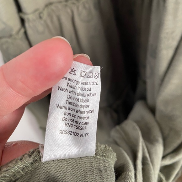 Rylee + Cru • Fern Green Plant Jersey Cotton Tiered Dress NWT - Picture 8 of 16